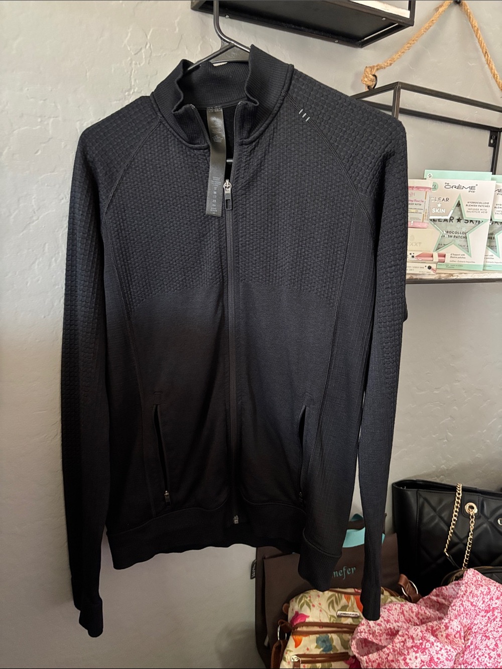 lululemon athletica Black Full-Zip Men's Sweater Jacket